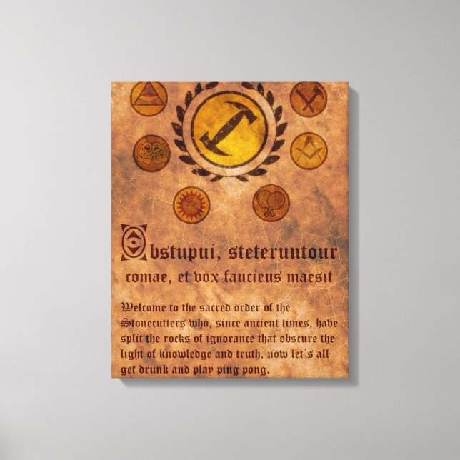 Lienzo Box The Simpsons Magios stonecutters Canvas Print (Front)
