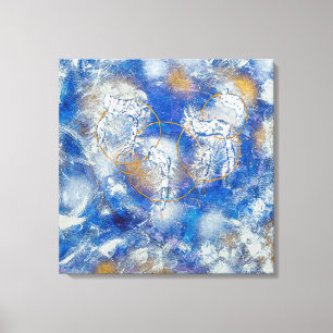 Lienzo De Imitación YHWH יהוה‎- Yud Hei Wav Hei Canvas Print