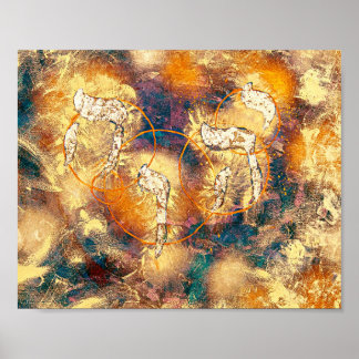 Lienzo De Imitación  YHWH יהוה‎- Yud Hei Wav Hei Poster