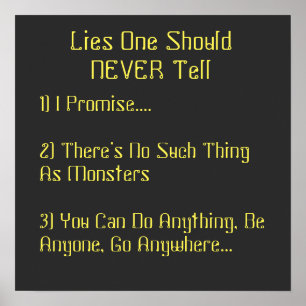 Lies One Should Never Tell Poster