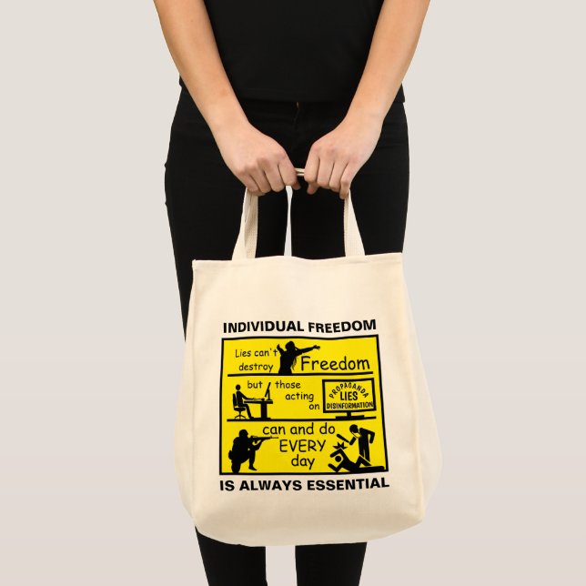 Lies vs Freedom bag (Front (Product))
