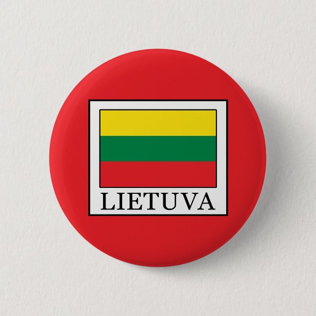 Lietuva 6 Cm Round Badge (Front)