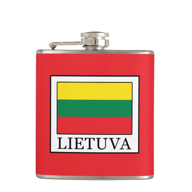Lietuva Hip Flask (Front)