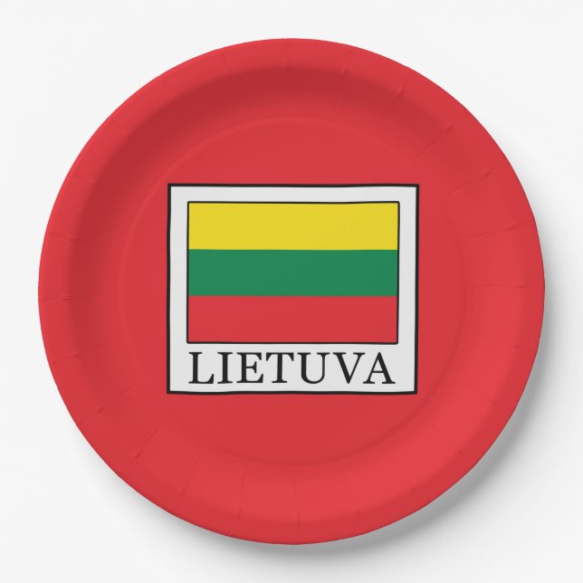 Lietuva Paper Plate (Front)