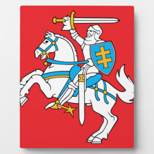 Lietuvos Valstybes Veliava, Vytis, Lithuania Flag Plaque
