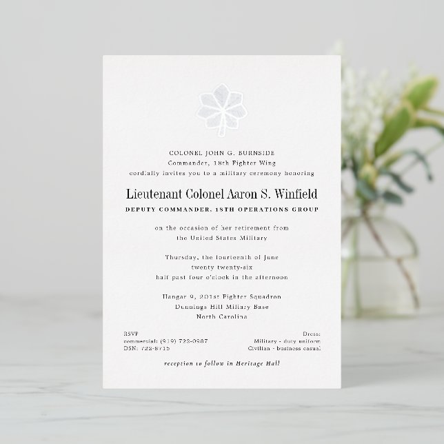 Lieutenant Colonel Military Retirement (Standing Front)