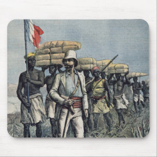 Lieutenant Mizon  on his 1892 Mission Mouse Mat