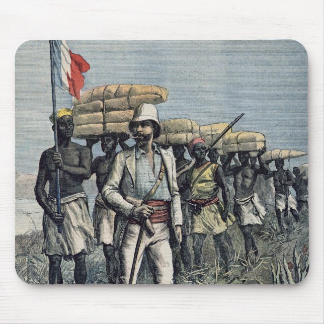Lieutenant Mizon  on his 1892 Mission Mouse Mat (Front)