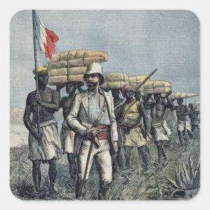 Lieutenant Mizon  on his 1892 Mission Square Sticker