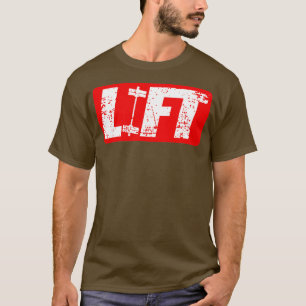 LIF Weightlifting  Gym Fitness raining Barbell  T-Shirt