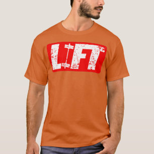 LIF Weightlifting Gym Fitness raining Barbell T-Shirt