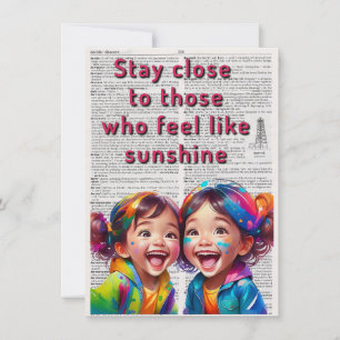 Life Affirming Greeting card