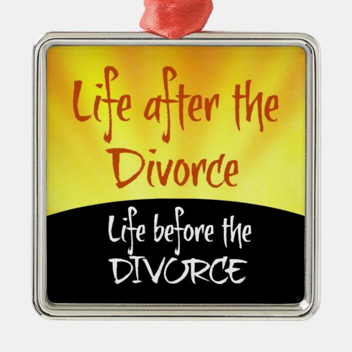Life After the Divorce Christmas Ornament Zazzle.co.uk