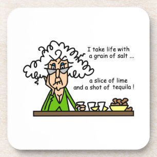 Life and Tequila Humour Coaster