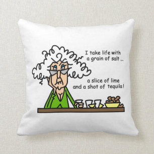 Life and Tequila Humour Cushion
