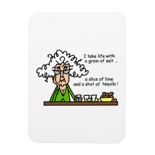 Life and Tequila Humour Magnet