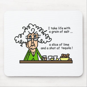Life and Tequila Humour Mouse Mat