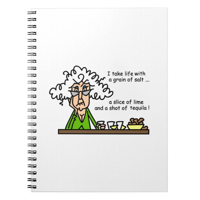 Life and Tequila Humour Notebook (Front)
