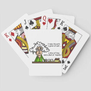 Life and Tequila Humour Playing Cards