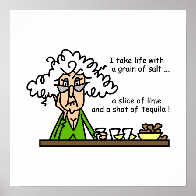 Life and Tequila Humour Poster (Front)