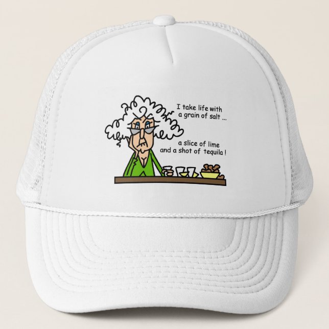 Life and Tequila Humour Trucker Hat (Front)