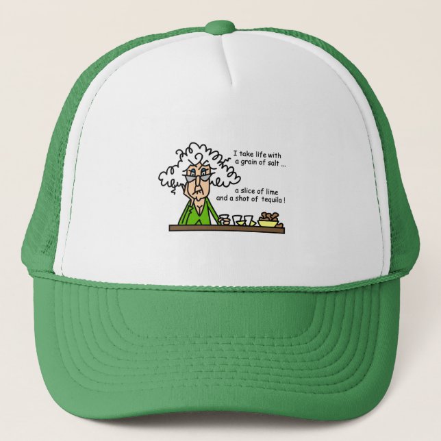 Life and Tequila Humour Trucker Hat (Front)