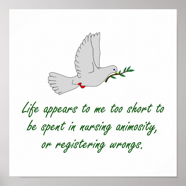 Life Appears To Me Too Short - Forgiveness Quotes Poster (Front)