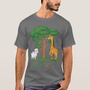 Life Artist: Funny Sheep Meme, w/ Giraffe, Acacia T-Shirt