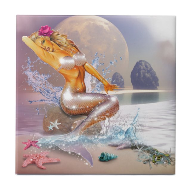 Life As a Mermaid Tile (Front)