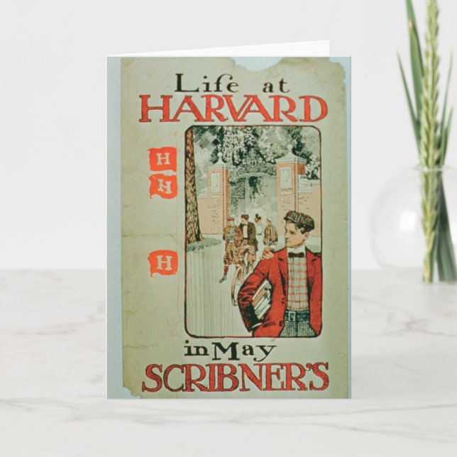 'Life at Harvard', poster advertising the May edit Card (Front)