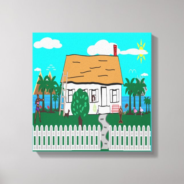 Life At The Beach Canvas Print (Front)