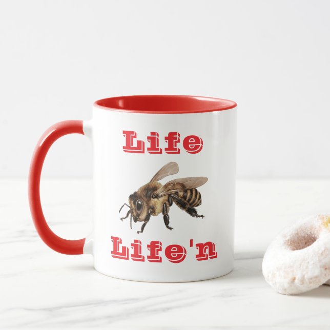 "Life B Life"n" Mug (With Donut)
