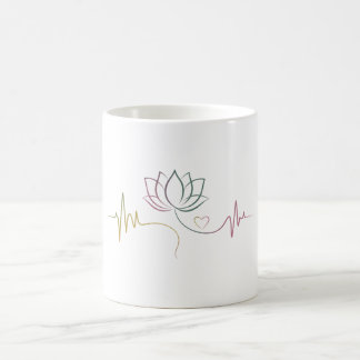 Life Balance: Lotus & Heartbeat Coffee Mug