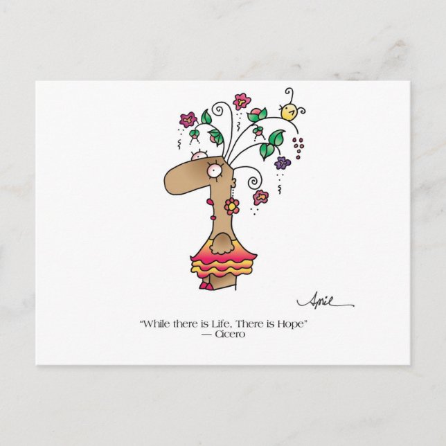 LIFE BEGETS LIFE! Postcard by April McCallum (Front)