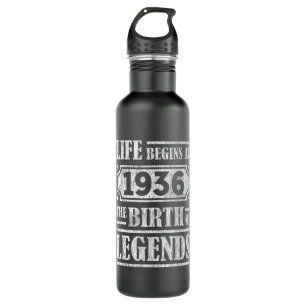 Life Begins 1936 The Birth Of Legend 85th Birthday 710 Ml Water Bottle