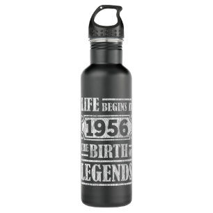 Life Begins 1956 The Birth Of Legend 66th Birthday 710 Ml Water Bottle