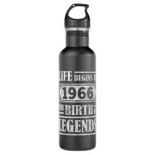Life Begins 1966 The Birth Of Legend 56th Birthday 710 Ml Water Bottle
