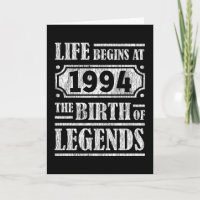 Life Begins 1994 The Birth Of Legend 28th Birthday