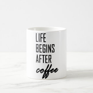 Life Begins After Coffee Coffee Mug