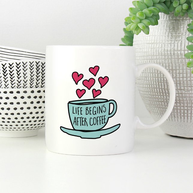 Life Begins After Coffee Coffee Mug (Creator Uploaded)