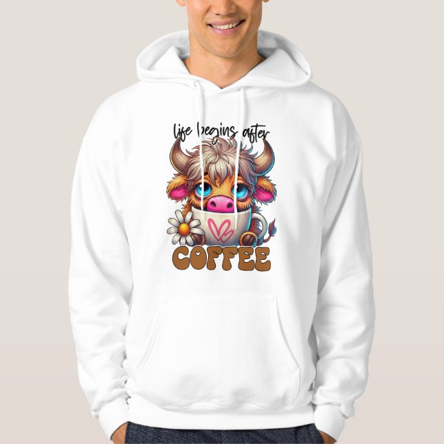 Life Begins After Coffee  Hoodie (Front)
