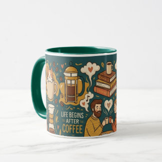 Life Begins After Coffee  Mug