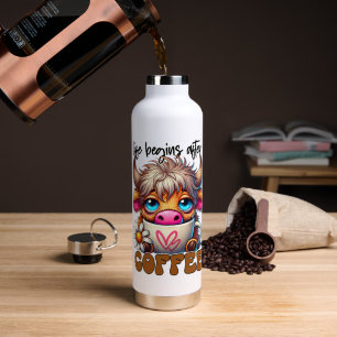 Life Begins After Coffee  Water Bottle