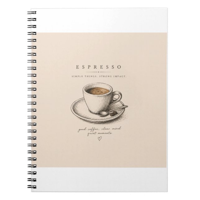 Life Begins After Espresso | Vintage Coffee Lover  Notebook (Front)