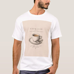 Life Begins After Espresso Vintage Coffee Lover T-Shirt