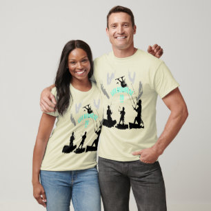 Life Begins at 20 Knots Grey Black Silhouettes T-Shirt