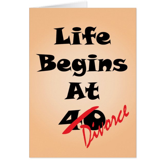 Life Begins at 40 - Divorce (Front)