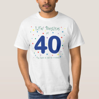 Life Begins at 40 T-Shirt