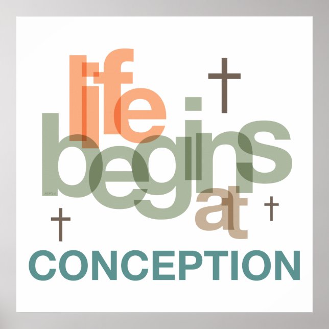 Life Begins At Conception Poster (Front)