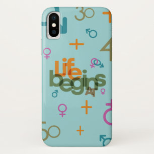 Life Begins At (Customise)   iPhone X Case